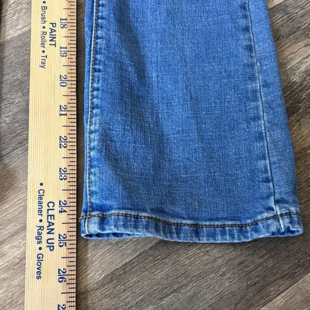 Shyanne Bootcut Jeans Girls Size 8 Embroidered Accents Hidden Adjustable Waist
